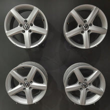 Laden Sie das Bild in den Galerie-Viewer, 4x Alufelge 16 Zoll 6.5" 5x112 42ET Glanz Silber 3AA071496 VW Passat Jetta FEL2760861311aa