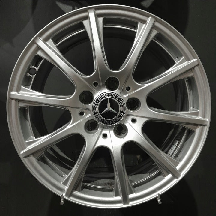 4x Alufelge 16 Zoll 6.5" 5x112 38ET Glanz Silber A2054012400 Mercedes-Benz W205 FEL9345503988ts