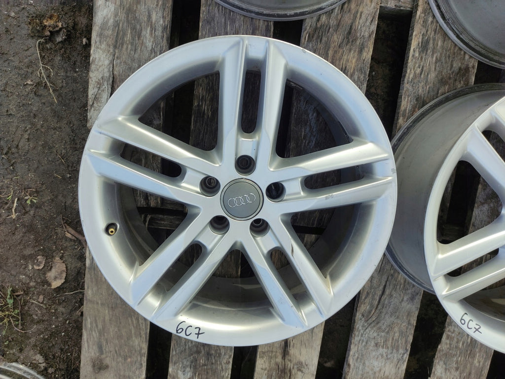 4x Alufelge 18 Zoll 8.0" 5x112 39ET Glanz Silber 4G0601025BL Audi A6 C7 FEL3113793334fm