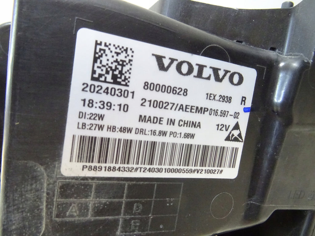 Frontscheinwerfer Volvo 80000628 Rechts Scheinwerfer Headlight SCH7977266130kw