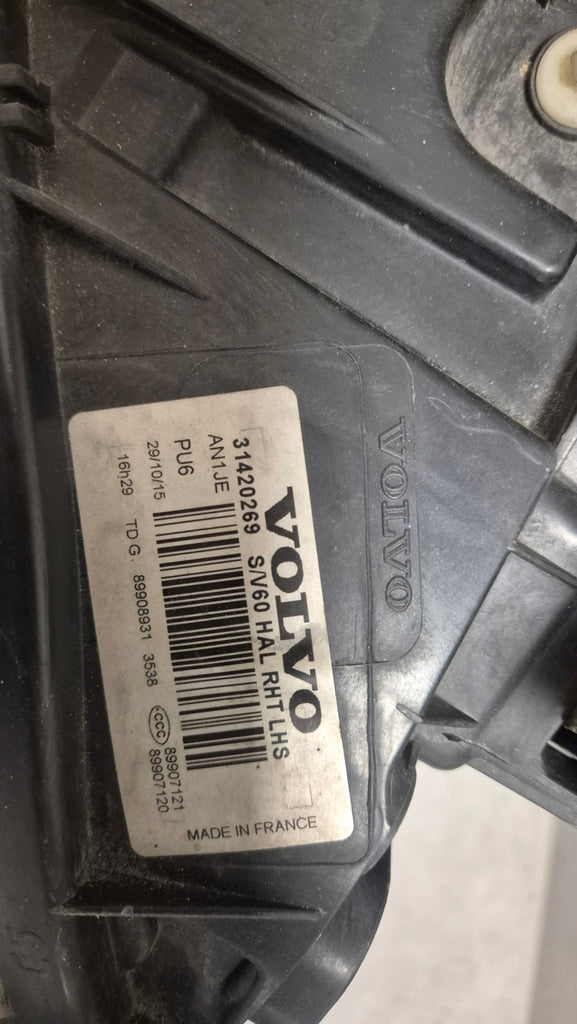 Frontscheinwerfer Volvo S60 V60 89907121 31420269 Links Scheinwerfer Headlight SCH4202005836lh