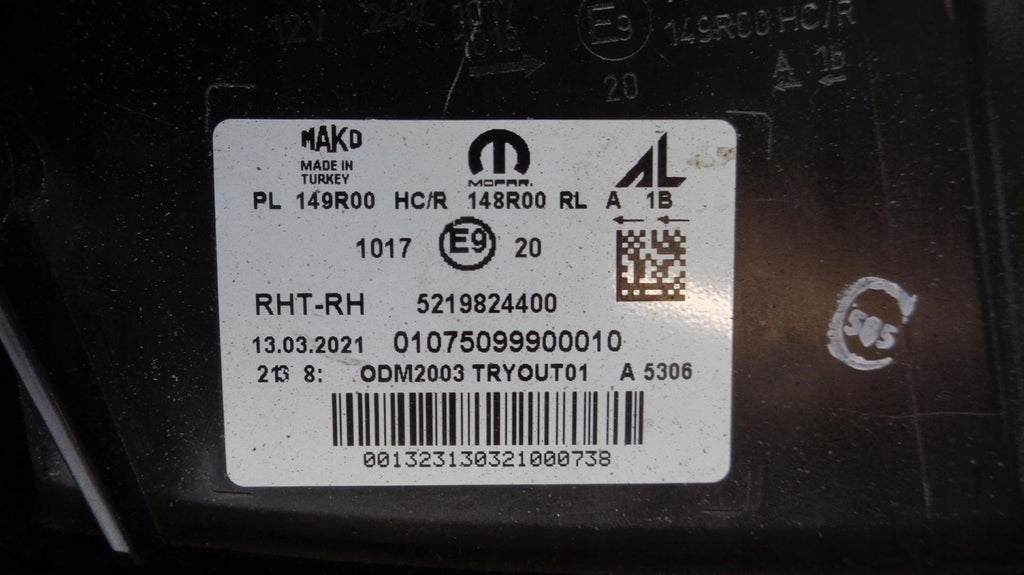 Frontscheinwerfer Fiat Tipo 5219824400 LED Rechts Scheinwerfer Headlight SCH7272580823rw