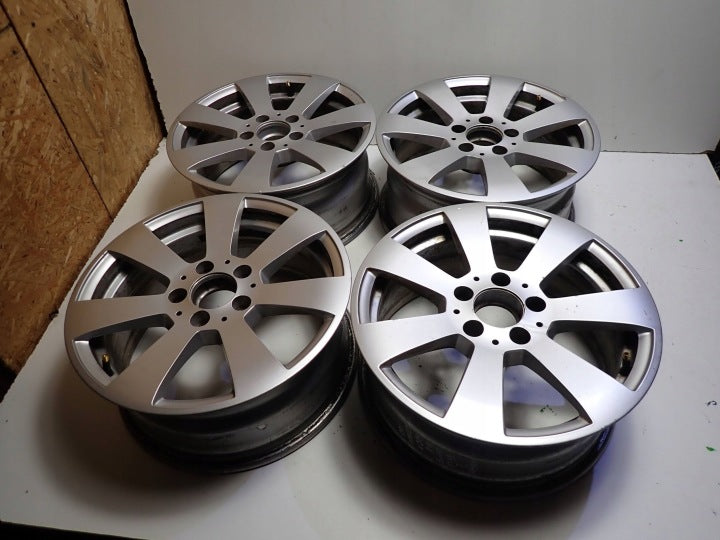 4x Alufelge 16 Zoll 7.0" 5x112 43ET Glanz Silber A2044011102 Mercedes-Benz W204 FEL9146139031qm