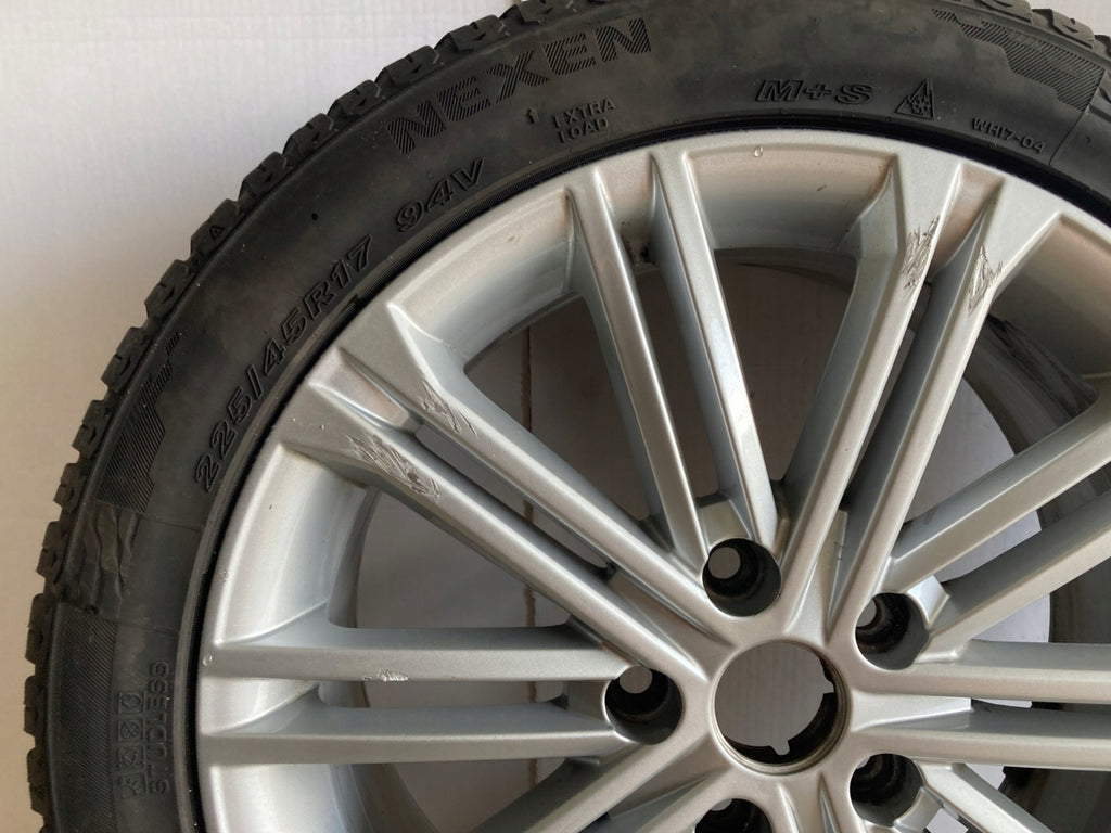 1x Alufelge 17 Zoll 7.0" 5x112 49ET Glanz Silber 5F0601025S Seat Leon Rim Wheel FEL4870248993xd