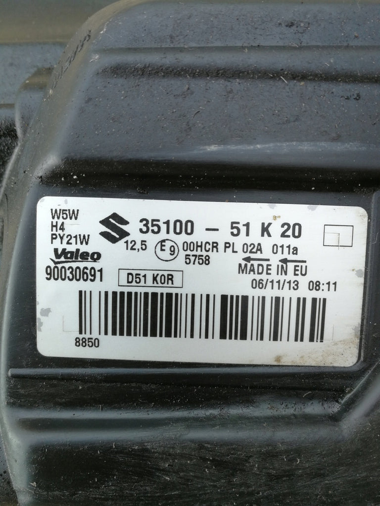 Frontscheinwerfer Suzuki Splash 35100-51K20 Rechts Scheinwerfer Headlight