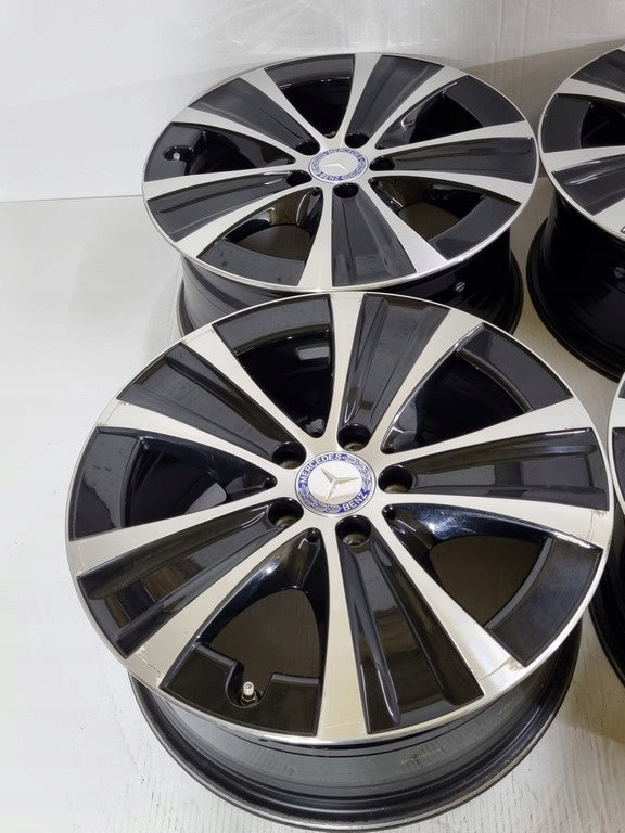 4x Alufelge 18 Zoll 8.0" 5x112 43ET Glanz Schwarz A2134013700 Mercedes-Benz FEL6962711007uq