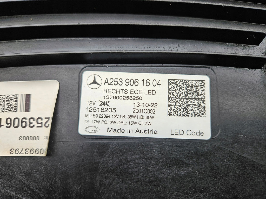 Frontscheinwerfer Mercedes-Benz Glc X253 A2539061604 Rechts Headlight SCH5078866935fq