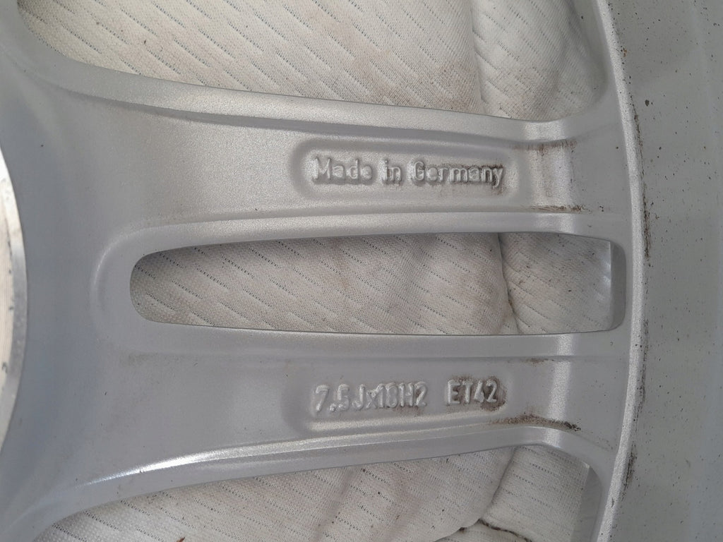 1x Alufelge 18 Zoll 7.5" 5x112 42ET Glanz Silber A1724011102 Mercedes-Benz