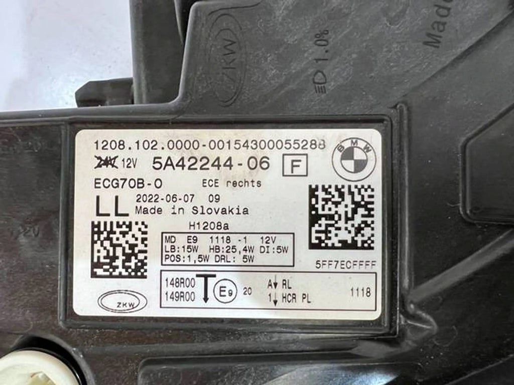 Frontscheinwerfer BMW 2 Active Tourer U06 5A42244-05 LED Rechts Headlight