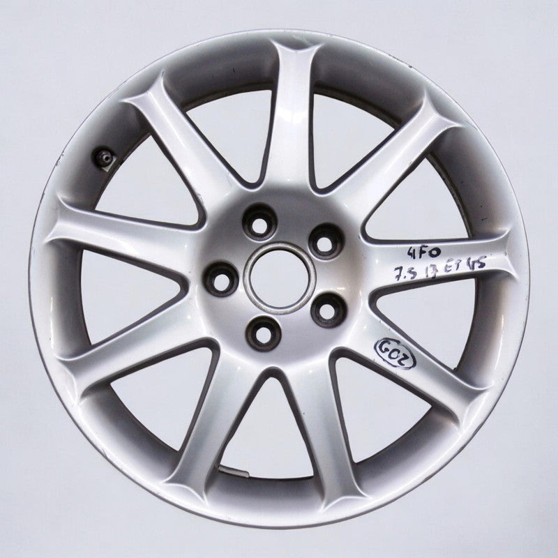 1x Alufelge 17 Zoll 7.5" 5x112 45ET Glanz Silber 4F0601025J Audi A6 C6 Rim Wheel