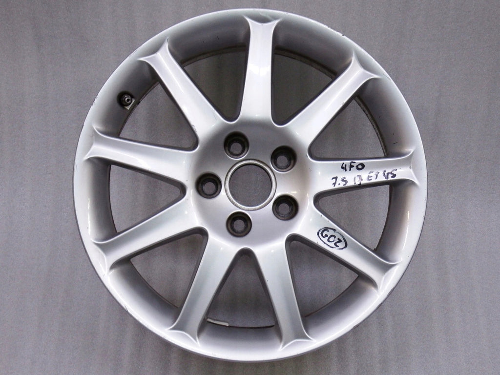 1x Alufelge 17 Zoll 7.5" 5x112 45ET Glanz Silber 4F0601025J Audi A6 C6 Rim Wheel