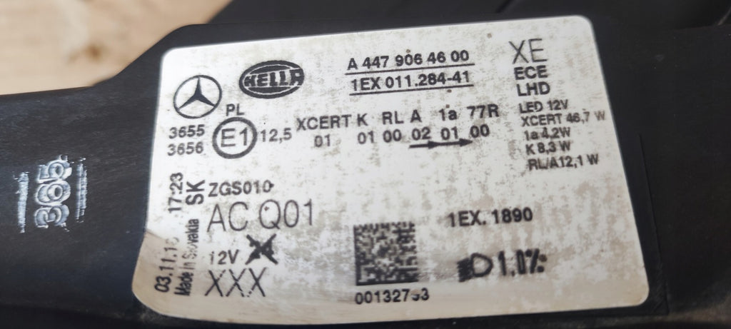 Frontscheinwerfer Mercedes-Benz Vito A4479064600 LED Rechts oder Links