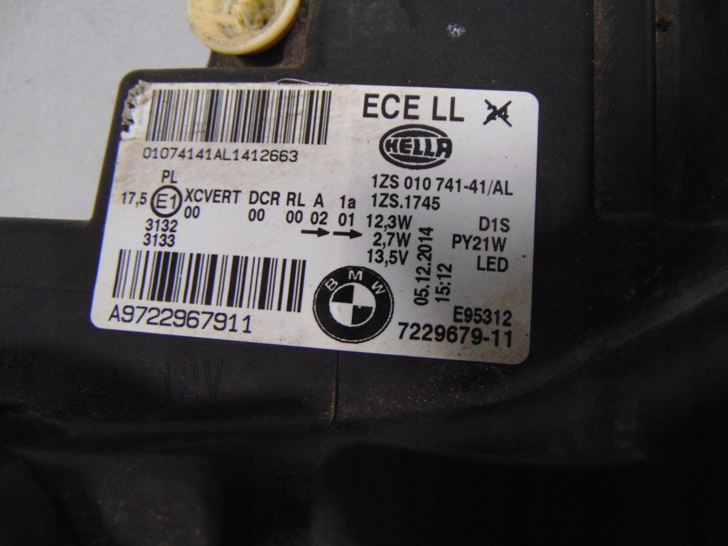 Frontscheinwerfer BMW F21 F20 7229679 Xenon Links Scheinwerfer Headlight SCH3730002922fi
