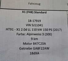 Load image into Gallery viewer, Motor BMW Mini 2 F60 F54 F56 F55 2.0 150PS 9Km Diesel Engine Komplett MOT2219909912ux
