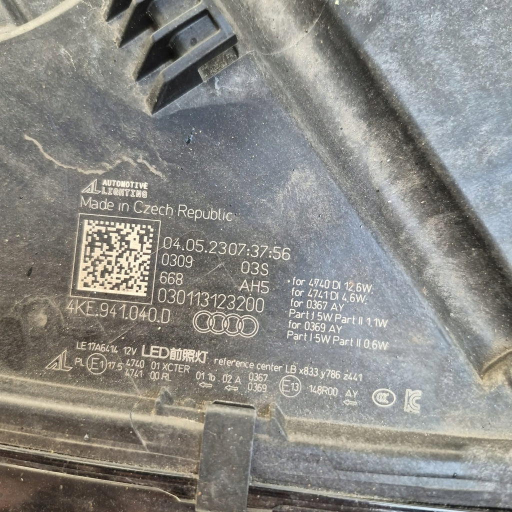 Frontscheinwerfer Audi E-Tron 4KE941040D Full LED Rechts Scheinwerfer Headlight SCH7647199822nq