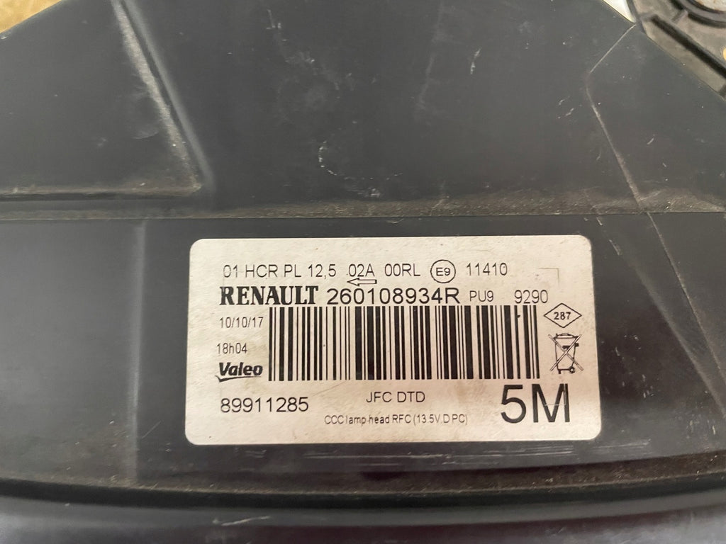 Frontscheinwerfer Renault 260108934 Rechts Scheinwerfer Headlight