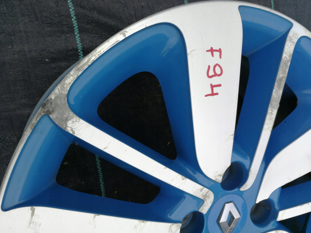 1x Alufelge 17 Zoll 7.0" 4x100 44ET Glanz Schwarz 403007138R Renault Clio FEL6701218125nu
