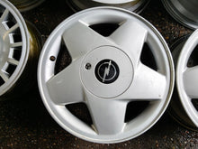 Laden Sie das Bild in den Galerie-Viewer, 4x Alufelge 15 Zoll 6.0" 4x100 49ET Glanz Silber Opel Rim Wheel FEL2114495540bx