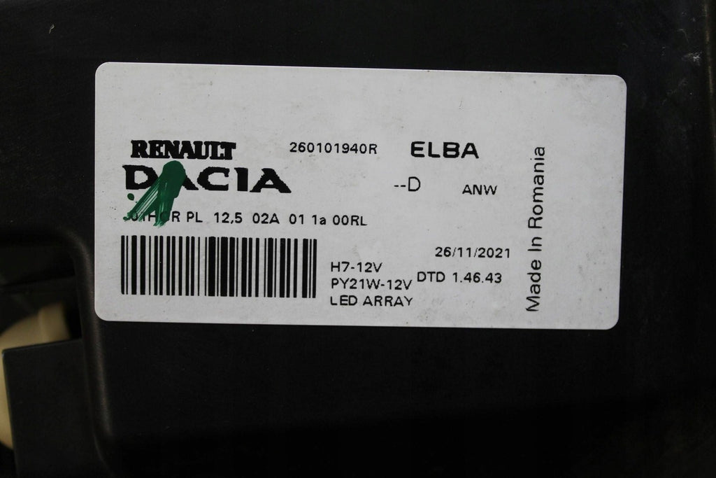 Frontscheinwerfer Dacia Sandero III 260101940R Rechts Scheinwerfer Headlight