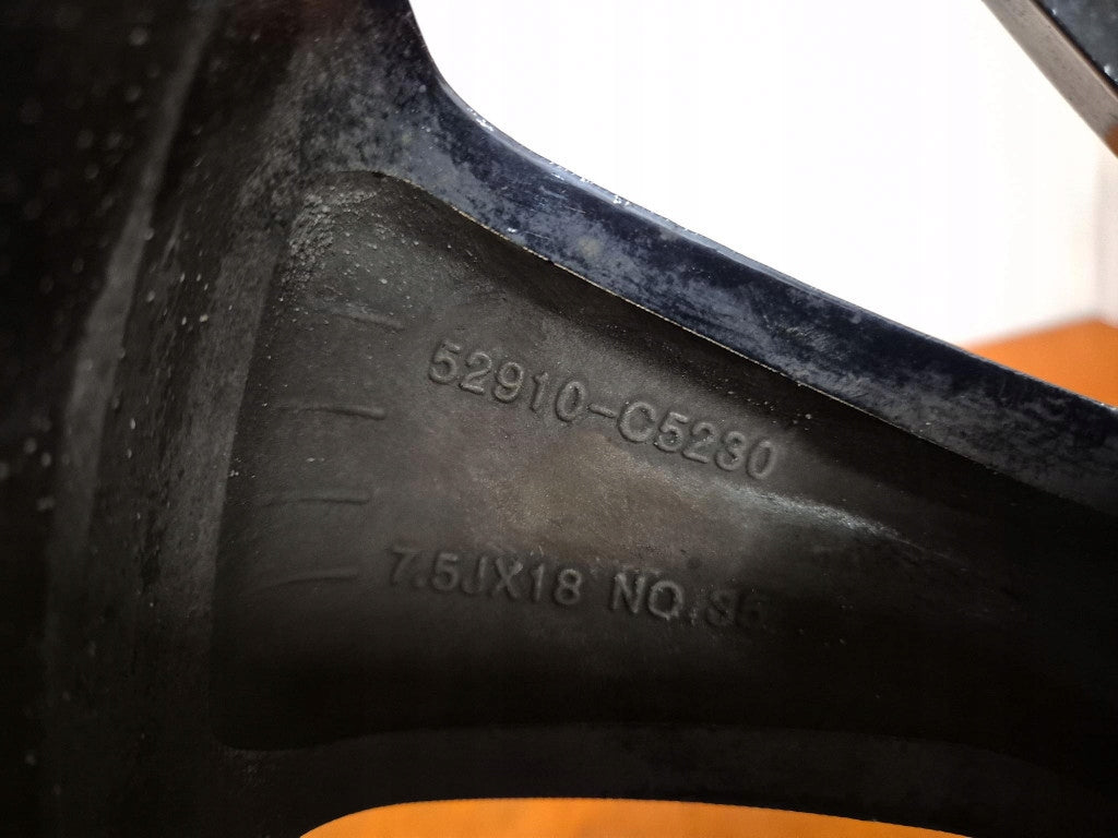 1x Alufelge 18 Zoll 7.5" 5x114.3 49 5ET Glanz Schwarz 52910C5230 Kia Sorento Iii FEL3462281877jd