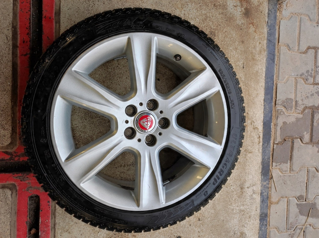 1x Alufelge 18 Zoll 7.5" 5x108 46ET Glanz Silber GX73-1007-DA Jaguar Xf