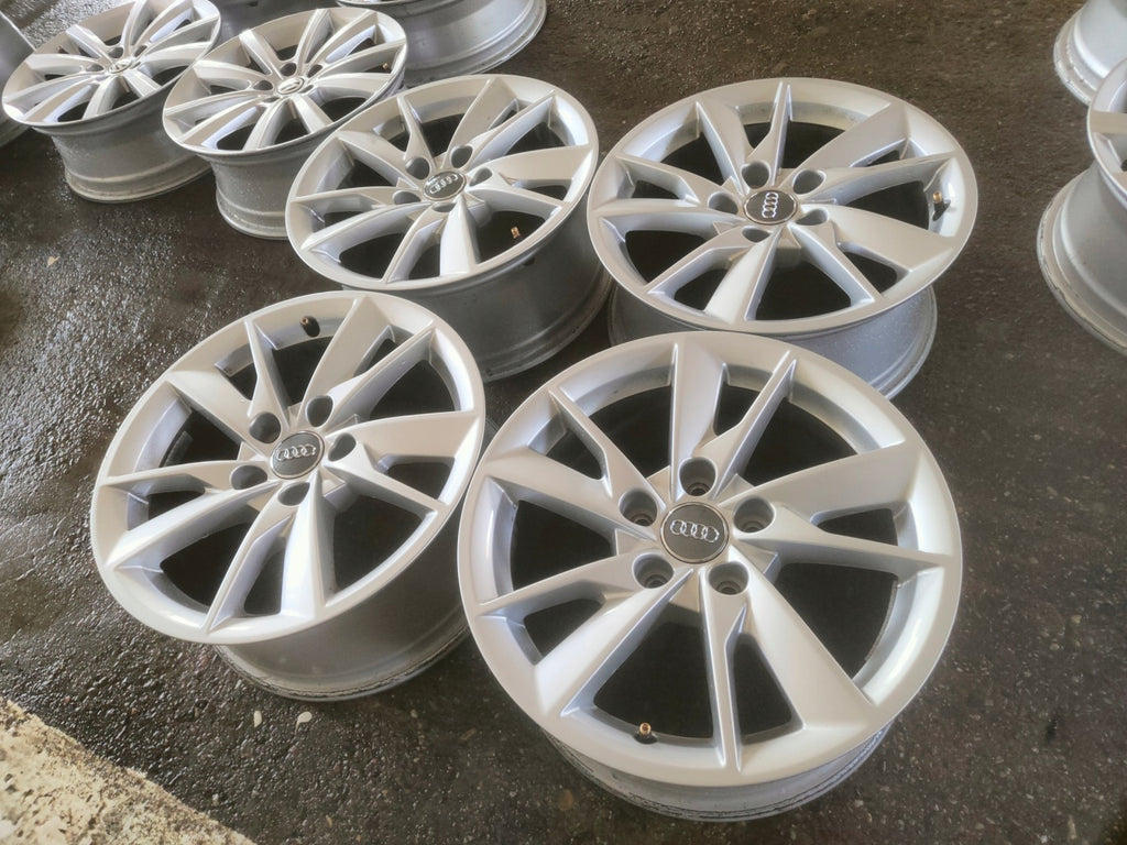 4x Alufelge 16 Zoll 7.0" 5x112 35ET Glanz Silber 8W0601025 Audi A4 B8 Rim Wheel FEL4616345222dx