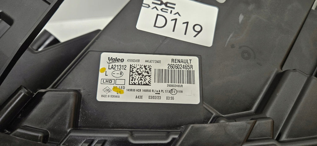 Frontscheinwerfer Dacia Duster 260602465R LED Links Scheinwerfer Headlight SCH3564368958zs