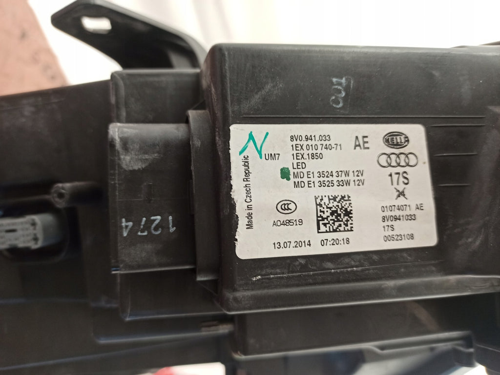 Frontscheinwerfer Audi A3 8V0941033 Full LED Links Scheinwerfer Headlight SCH6696299216sj