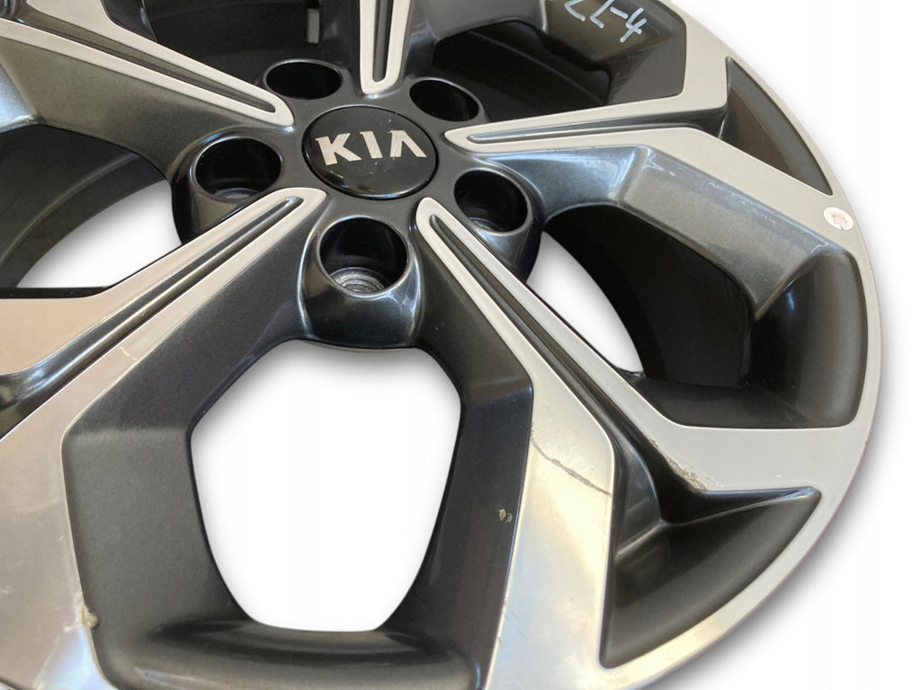 1x Alufelge 17 Zoll 7.0" 5x114.3 53ET Glanz Graphit 52910-J7400 Kia Proceed Mg FEL8766698942qu