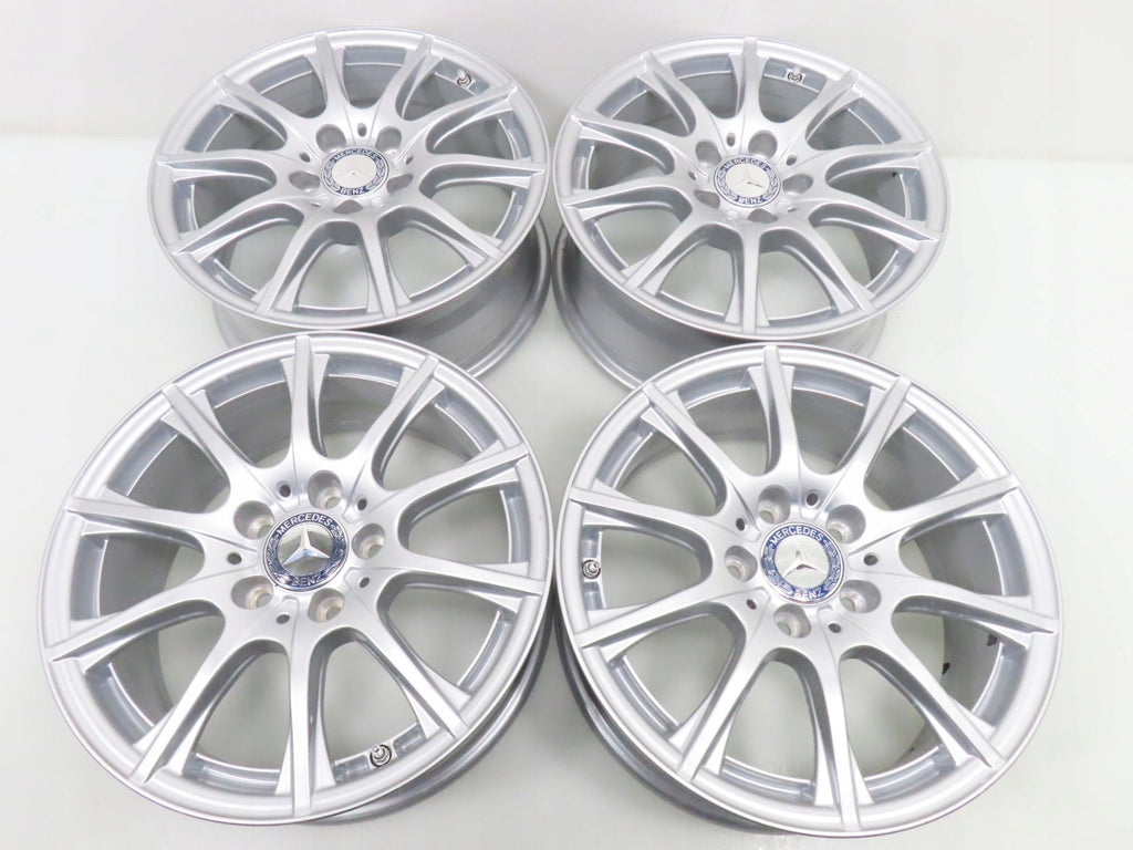 4x Alufelge 16 Zoll 6.5" 5x112 38ET Silber A2054012400 Mercedes-Benz A205 FEL7426016271tl