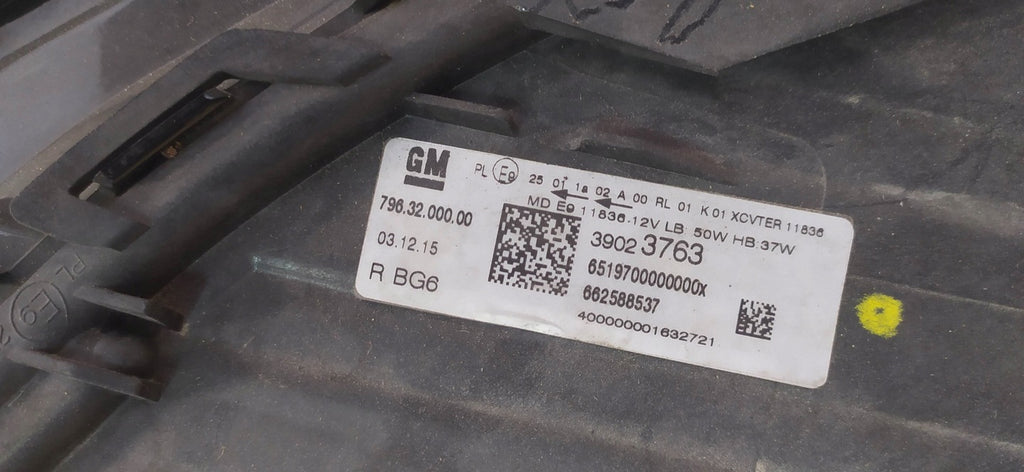 Frontscheinwerfer Opel Astra K 39023763 Full LED Rechts Scheinwerfer Headlight