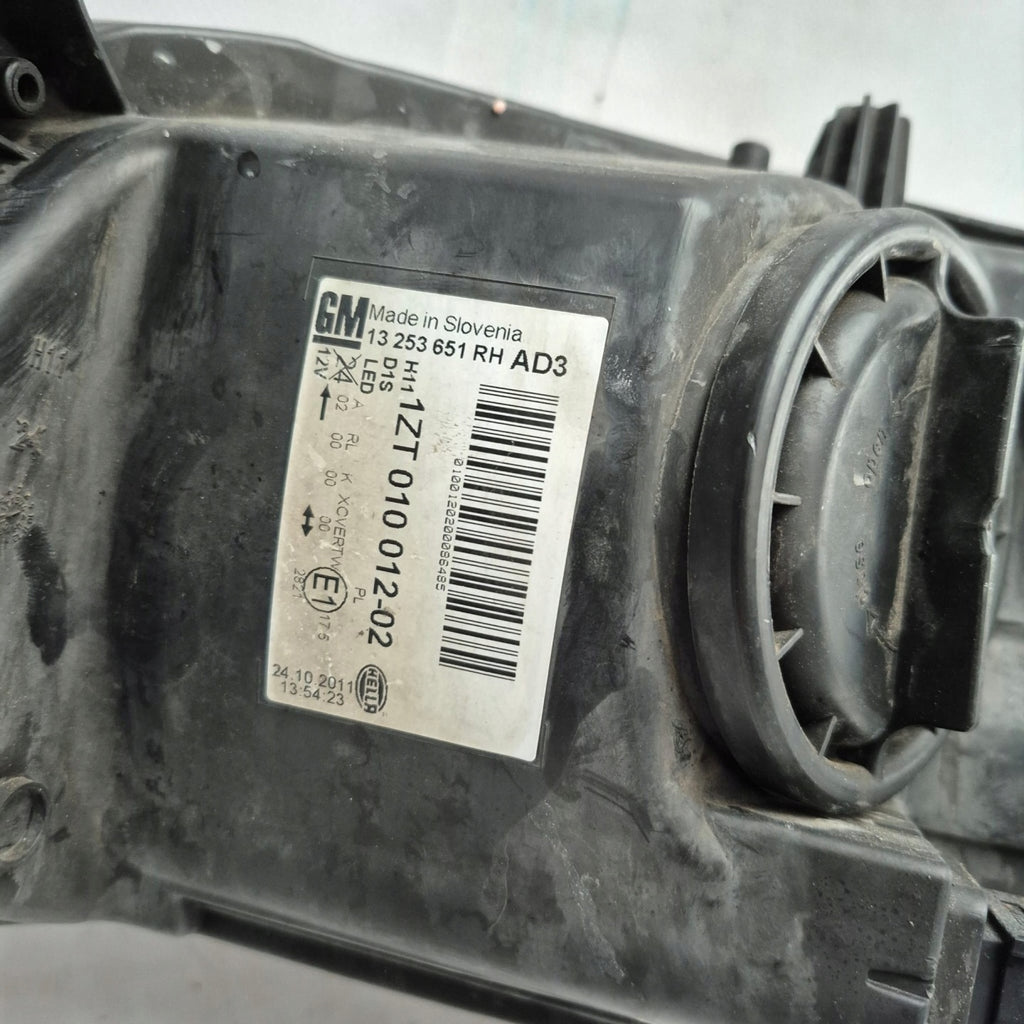 Frontscheinwerfer Opel Astra 13253651 1ZT010012-02 Rechts Scheinwerfer Headlight SCH6688541662sq
