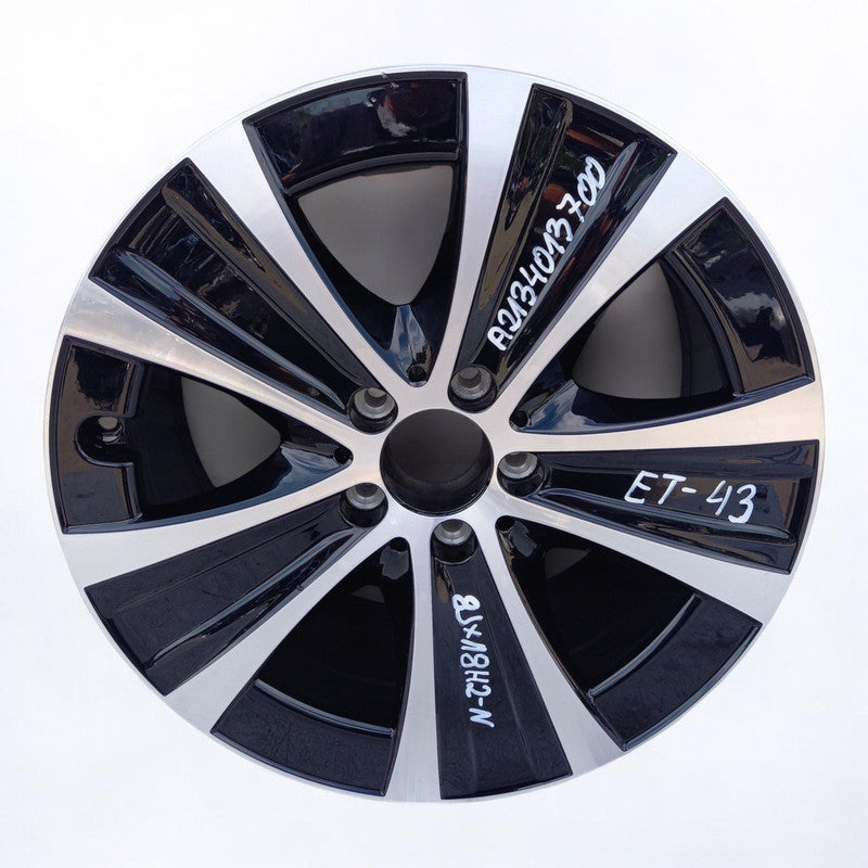 1x Alufelge 18 Zoll 8.0" 5x112 43ET Glanz Schwarz A2134013700 Mercedes-Benz
