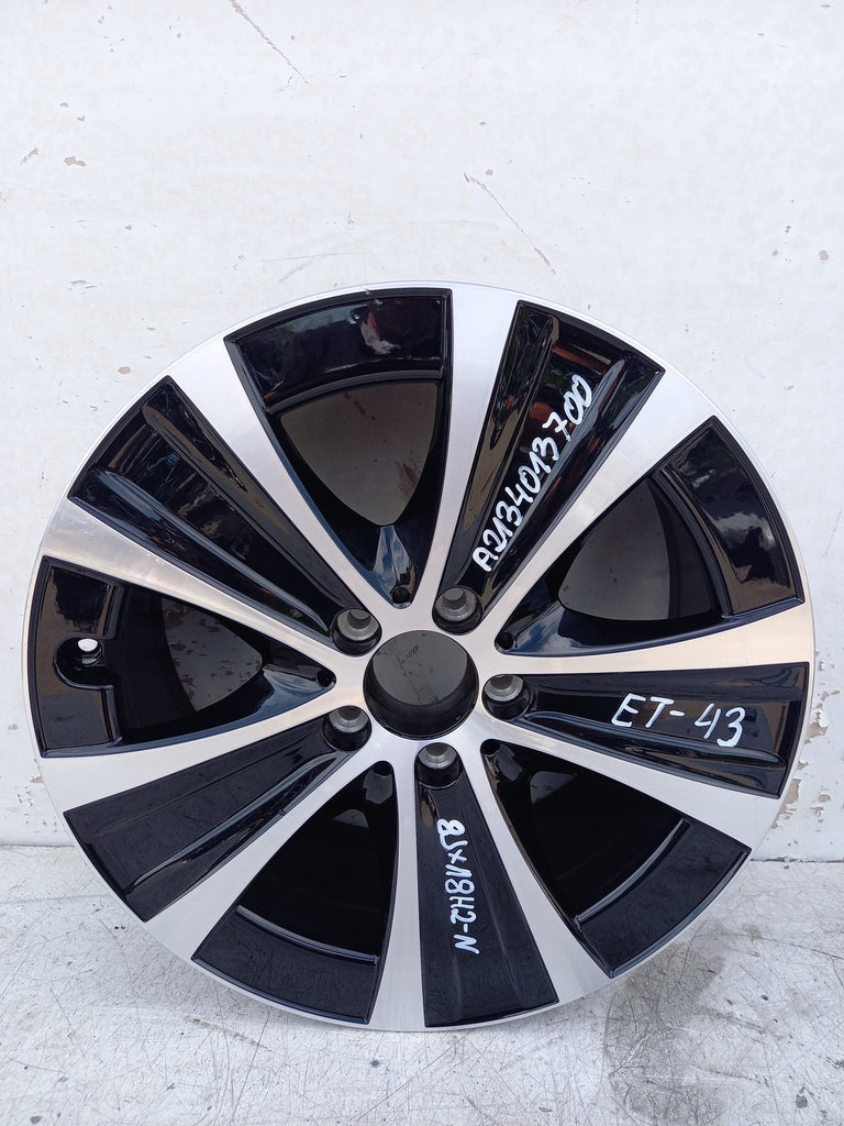 1x Alufelge 18 Zoll 8.0" 5x112 43ET Glanz Schwarz A2134013700 Mercedes-Benz