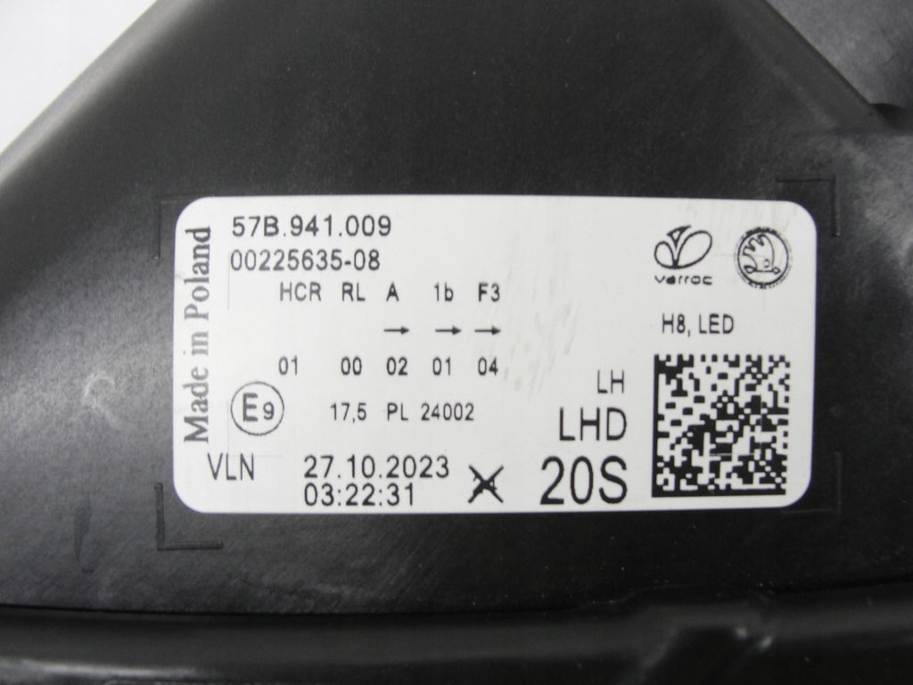 Frontscheinwerfer Skoda Karoq 57B941009 Full LED Links Scheinwerfer Headlight SCH8789663572df