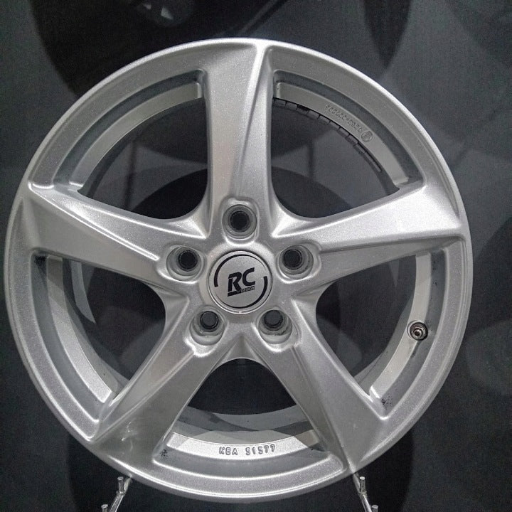 4x Alufelge 16 Zoll 6.0" 5x112 43ET Glanz Silber KBA51577 Audi Rim Wheel FEL8481830476ow