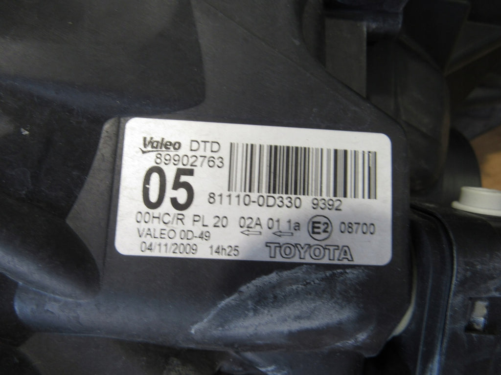 Frontscheinwerfer Toyota Yaris 81110-OD330 Rechts Scheinwerfer Headlight SCH6859808440nk