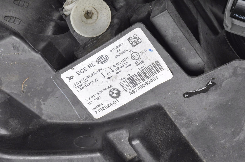 Frontscheinwerfer BMW 1 F20 7492624-01 LED Rechts Scheinwerfer Headlight SCH9731407900sw