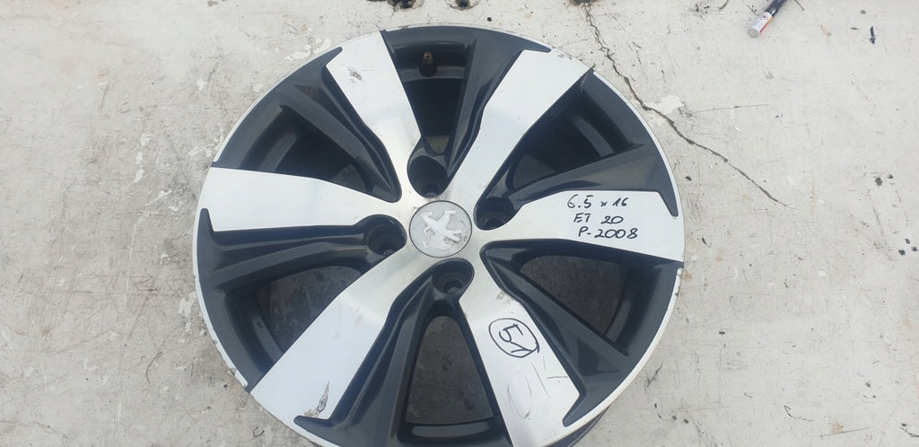 1x Alufelge 16 Zoll 6.5" 4x108 20ET Glanz Graphit 9813557977, 9678398177 Mg 2008 FEL7132574529or