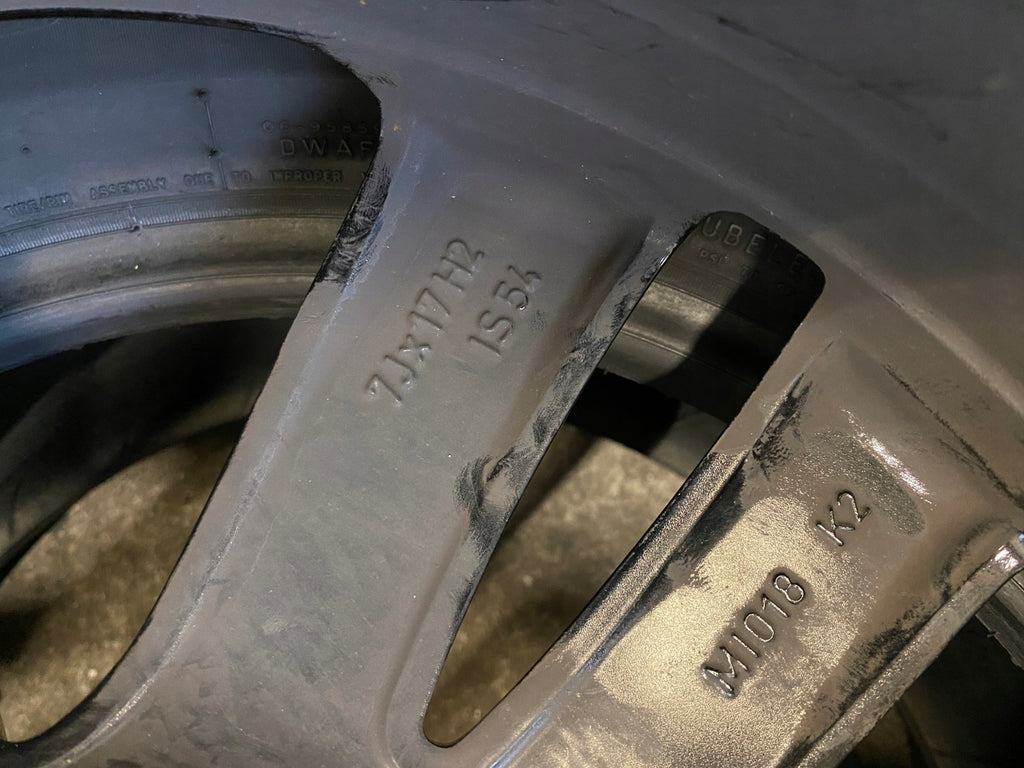 1x Alufelge 17 Zoll 7.0" 5x112 54ET Glanz Schwarz 6866366 Mini Rim Wheel