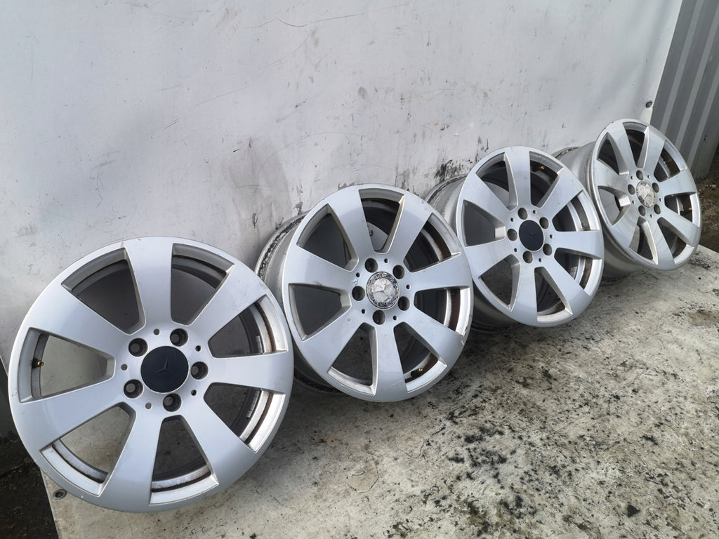 4x Alufelge 16 Zoll 7.0" 5x112 43ET Silber Mercedes-Benz W204 Rim Wheel FEL6074616040hh