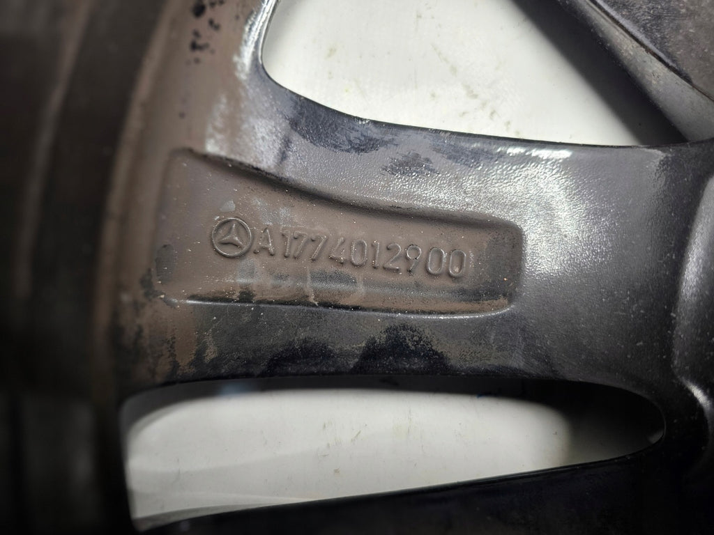 1x Alufelge 17 Zoll 6.5" 5x112 44ET Glanz Schwarz A1774012900 Mercedes-Benz W177