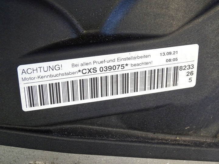 Motor Audi VW A3 Golf VII I CXS 1.4 TSI 122PS 90kW 88TKm Benzin Unkomplett MOT6459523944wh