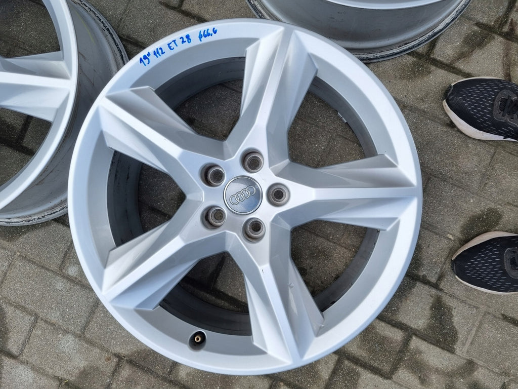 4x Alufelge 19 Zoll 8.0" 5x112 28ET Glanz Silber 4M0601025F Audi Q7 Rim Wheel FEL6727058085oj
