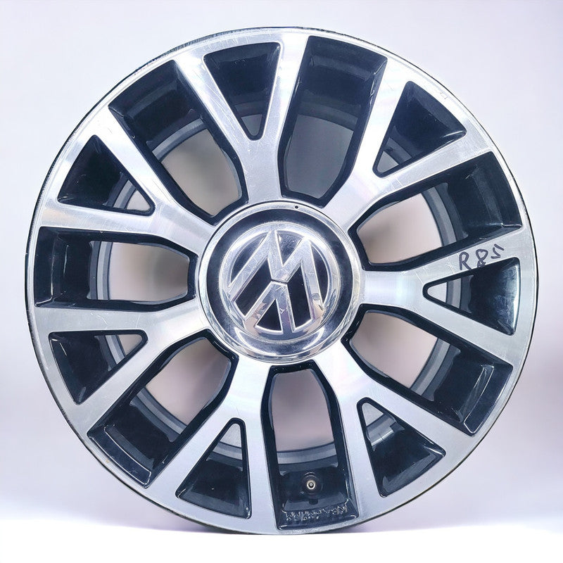 1x Alufelge 16 Zoll 6.0" 4x100 43ET Glanz Schwarz 1S0071496, KBA48768 VW Up