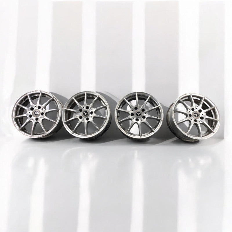 4x Alufelge 16 Zoll 6.0" 5x112 46ET Glanz Silber A1694012702 Mercedes-Benz