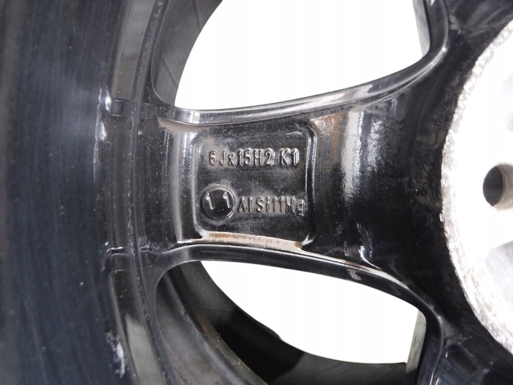 4x Alufelge 15 Zoll 6.0" 5x100 38ET Glanz Schwarz KBA50076 Audi I Rim Wheel FEL6421858356tl
