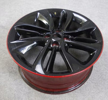 Laden Sie das Bild in den Galerie-Viewer, 1x Alufelge 17 Zoll 7.0" 4x100 44ET Glanz Schwarz Opel Corsa Rim Wheel FEL1885293926od