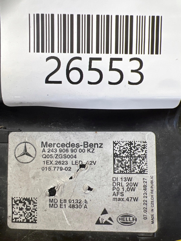 Frontscheinwerfer Mercedes-Benz Eqa Eqb A2439069000 Full LED Rechts Headlight SCH9672635682zt