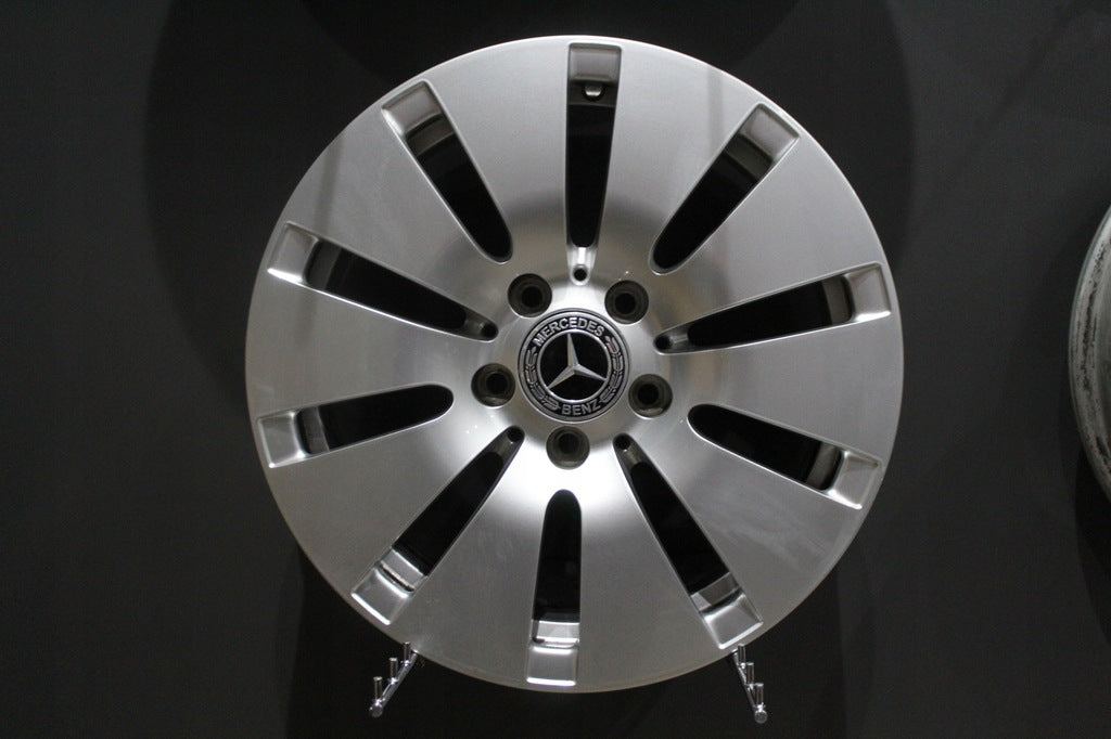 4x Alufelge 16 Zoll 6.5" 5x112 38ET Glanz Silber A2054010100 Mercedes-Benz W204 FEL2045609116px